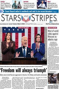 Stars and Stripes - international - March 3rd 2022