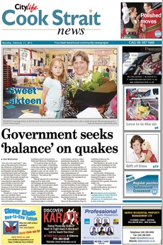 Cook Strait News - February 11th 2013