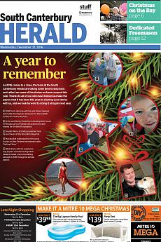 South Canterbury Herald - December 21st 2016