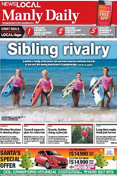 Manly Daily - December 12th 2013