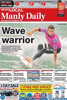 Manly Daily - February 15th 2014