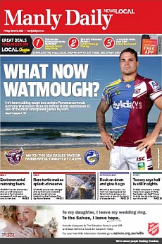 Manly Daily - March 6th 2015