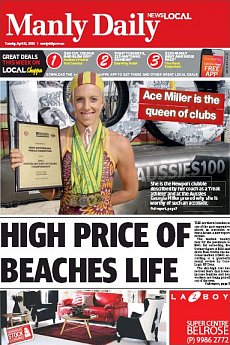 Manly Daily - April 21st 2015