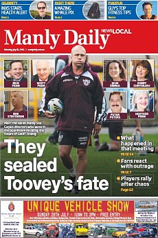 Manly Daily - July 25th 2015