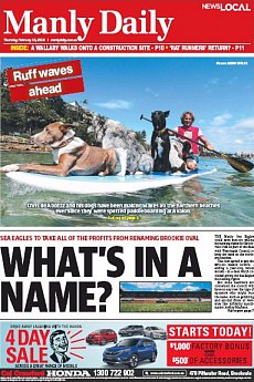Manly Daily - February 18th 2016