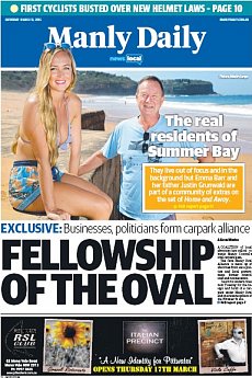 Manly Daily - March 12th 2016