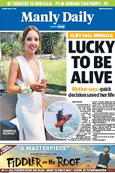 Manly Daily - April 5th 2016