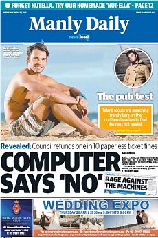 Manly Daily - April 27th 2016
