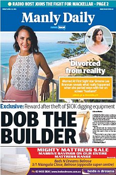 Manly Daily - April 29th 2016