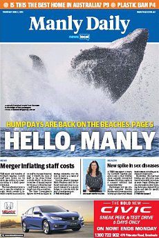 Manly Daily - June 2nd 2016