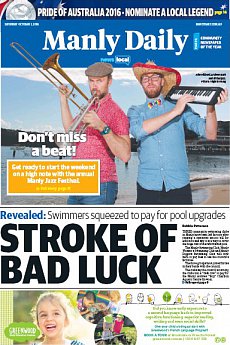 Manly Daily - October 1st 2016