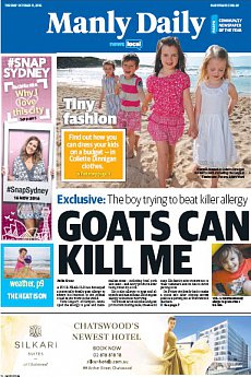 Manly Daily - October 11th 2016