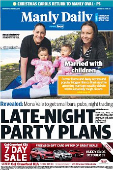 Manly Daily - October 27th 2016