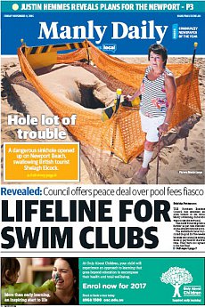 Manly Daily - November 4th 2016