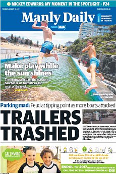 Manly Daily - January 10th 2017