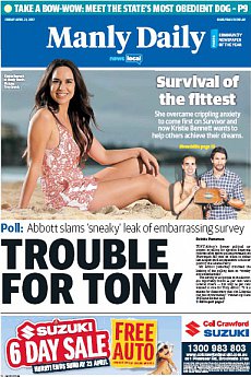 Manly Daily - April 21st 2017