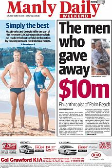 Manly Daily - March 10th 2018